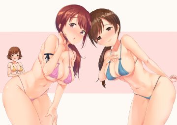 bikini honda mio idolmaster idolmaster cinderella girls mifune miyu nakasima-syouta nitta minami swimsuit