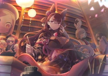 animal blonde hair book braids breasts brown hair fate/grand order fate (series) fou (fate/grand order) glasses goth-loli gray hair group hat hood jack the ripper jeanne d'arc alter jeanne d'arc alter santa lily jeanne d'arc (fate) loli lolita fashion mash kyrielight murasaki shikibu nursery rhyme (fate/extra) osakabehime paul bunyan (fate/grand order) purple eyes purple hair red eyes scar short hair tattoo tie white hair yellow eyes yuzuki gao