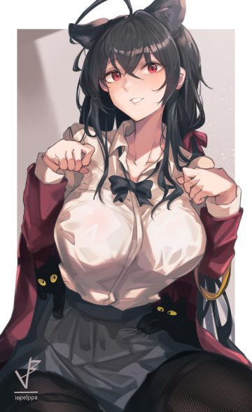 iparupua azur lane taihou (azur lane) animal ears pantyhose seifuku