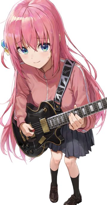yinrain0023 bocchi the rock! gotou hitori guitar gym uniform seifuku
