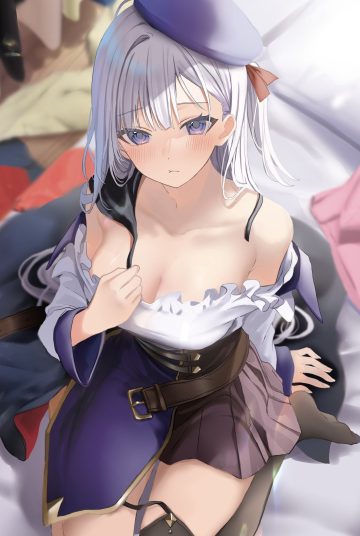 hamu (plot sy) no bra stockings thighhighs