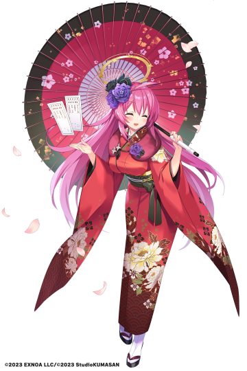 kannagi rei twinkle star knights halo kimono umbrella