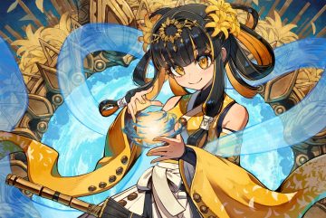 black hair blush bow flowers japanese clothes kuroi susumu long hair magic orange eyes original umbrella