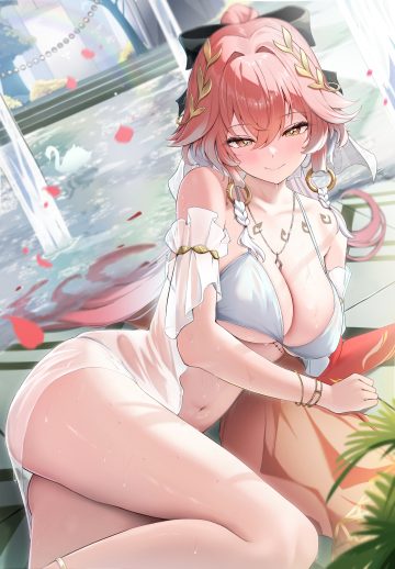 night known wuthering waves changli bikini open shirt see through swimsuits tattoo wet wet clothes