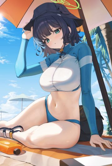 g home blue archive sorai saki bikini gym uniform halo swimsuits wet