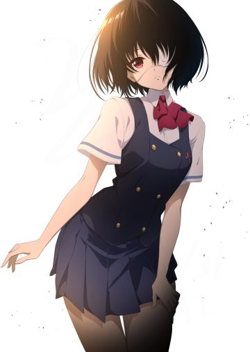 nishizuki shino another misaki mei eyepatch seifuku