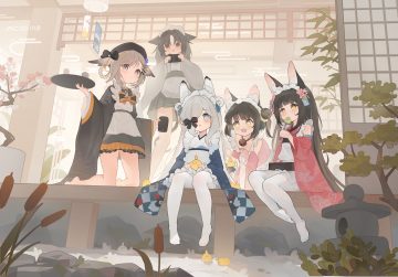 animal animal ears anthropomorphism apron azur lane barefoot bell bird black hair blue eyes blush bow braids brown eyes brown hair camera catgirl cat smile collar drink flat chest flowers food foxgirl gray hair group hat headdress japanese clothes kasumi 1118 kasumi (azur lane) kazagumo (azur lane) kimono leaves loli long hair maid manjuu (azur lane) mutsu (azur lane) nagato (azur lane) nopan ooshio (azur lane) pantyhose red eyes short hair signed skirt tail thighhighs tree upskirt yellow eyes