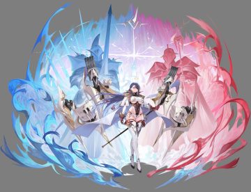 anthropomorphism armor azur lane blue hair boots breasts building cape garter gloves leotard long hair magic mechagirl no bra orange eyes shorts sword tagme (artist) thighhighs trafalgar (azur lane) transparent underboob weapon