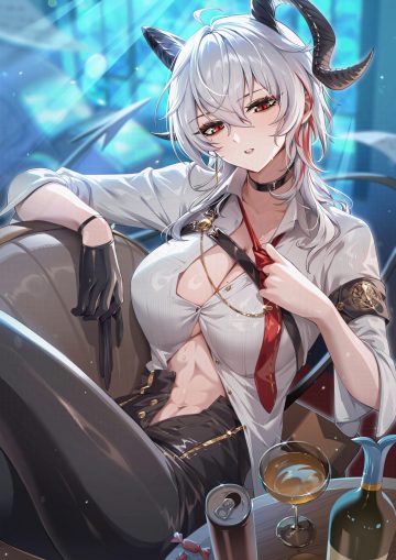 gomashio ponz wuthering waves zani dress shirt horns no bra open shirt tail