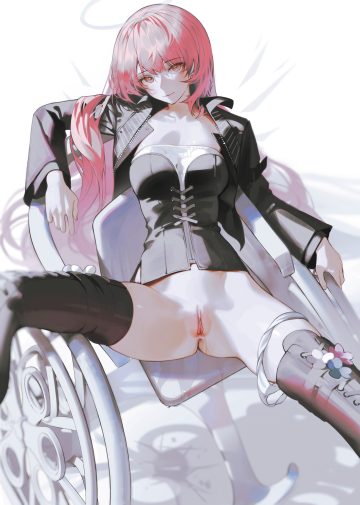 iumu arknights lemuen (arknights) angel no bra pantsu panty pull pussy pussy juice thighhighs uncensored wings