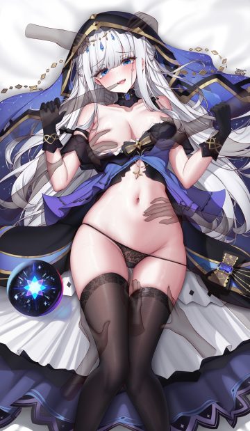 lilac (k32420276) eternal return: black survival adina (black survival) breast grab breasts cameltoe fingering lingerie no bra pantsu panty pull thighhighs