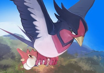 animal bird close crying day walker1117 no humans pokemon sky swellow tears wurmple