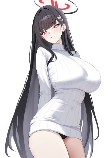 espada gcon blue archive tsukatsuki rio halo pantsu sweater