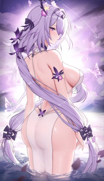 ningri (lianyungangwyz) honkai: star rail castorice ass see through swimsuits wet