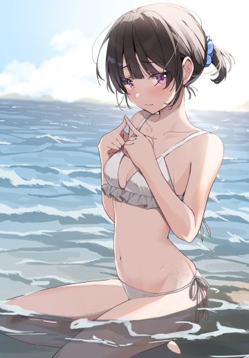 mafuyu shima bikini swimsuits wet