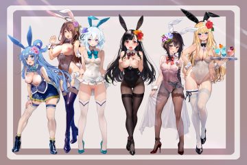 animal ears aqua (konosuba) ayase shichikai black hair blonde hair blue eyes blue hair blush boots bow breast hold breasts brown hair bunny ears bunnygirl censored cherry chris (konosuba) cum darkness (konosuba) dress drink elbow gloves flowers food fruit garter gloves group headband kono subarashii sekai ni shukufuku wo! leotard long hair megumin necklace nipples no bra nopan open shirt orange eyes orange (fruit) pantyhose pubic hair purple eyes pussy red eyes scar see through shirt short hair skintight skirt skirt lift tail tan lines thighhighs waitress wet white hair wiz (konosuba) wristwear yuiyui (konosuba) zettai ryouiki