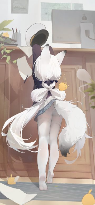 kasumi 1118 azur lane kasumi (azur lane) manjuu (azur lane) animal ears loli pantsu pantyhose skirt lift sweater tail