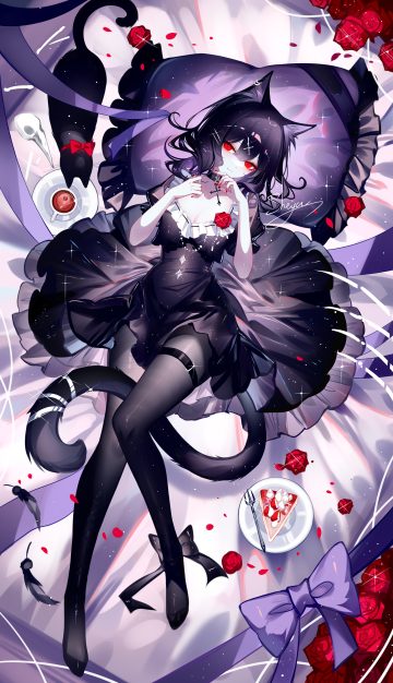 sheya animal ears dress garter neko nekomimi no bra pantyhose skirt lift tail