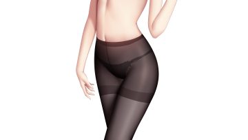 close navel original panties pantyhose see through third-party edit topless underwear white wsman