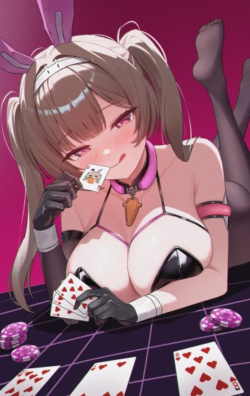 kai si snowbreak: containment zone marian andreotti animal ears bunny ears bunny girl no bra pantyhose