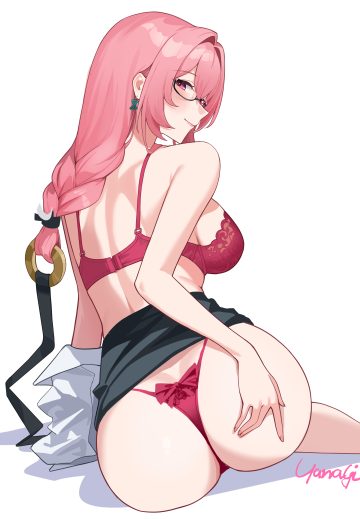 peacekeeper.45 zenless zone zero tsukishiro yanagi ass bra lingerie megane pantsu skirt lift thong