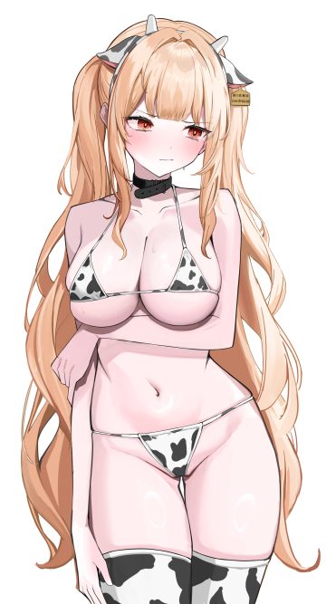 nephthys2356 animal ears bikini breast hold horns swimsuits thighhighs thong