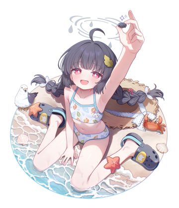 kohaku rinne blue archive kasumizawa miyu bikini halo swimsuits wet