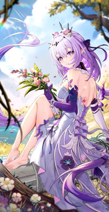bupa chila honkai: star rail castorice dress no bra pointy ears
