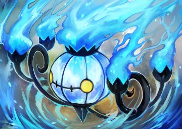 chandelure close day walker1117 fire no humans pokemon yellow eyes
