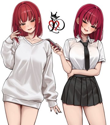 gwan-e see through seifuku sweater tattoo