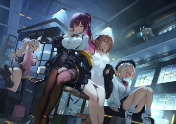 blush bow brown hair choker dress garter girls frontline girls frontline 2 glasses green eyes group hat headband long hair makiatto (girls frontline 2) mp5 (girls frontline) noir socery777 orange eyes pantyhose peri (girls frontline 2) ponytail purple hair sharkry (girls frontline 2) short hair springfield (girls frontline) wa2000 (girls frontline)