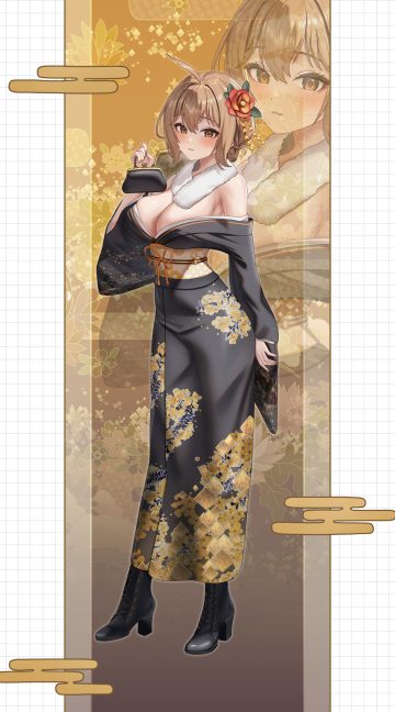 subob goddess of victory: nikke anis heels kimono no bra open shirt