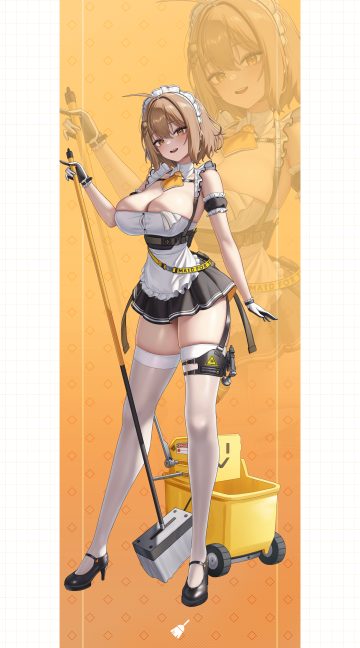 subob goddess of victory: nikke anis garter heels maid no bra stockings thighhighs