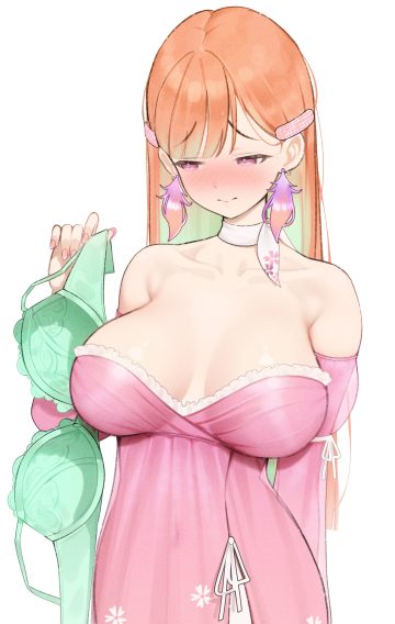 prab hololive hololive english takanashi kiara bra dress no bra see through