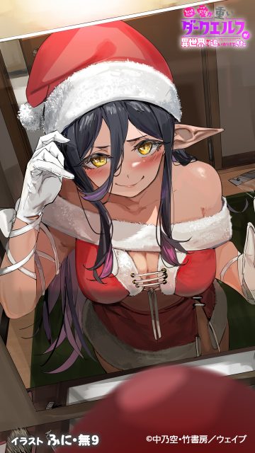 funi mu9 chotto dake ai ga omoi dark elf ga isekai kara oikakete kita mariabelle (aiomodarkelf) christmas elf no bra pointy ears