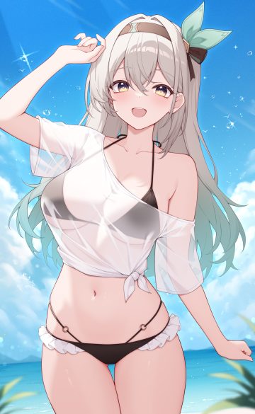 poinia honkai: star rail firefly bikini see through swimsuits