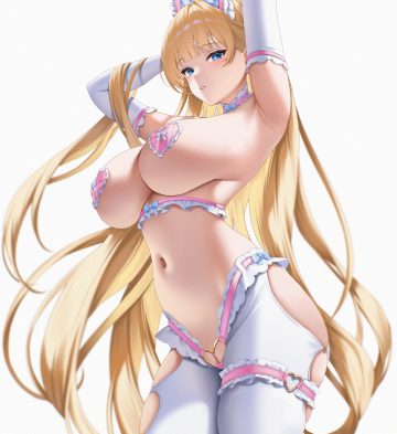 yaomeii breasts garter no bra nopan pantyhose pasties pussy uncensored