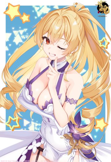muririn majsoul mirai (majsoul) breast hold dress no bra nopan