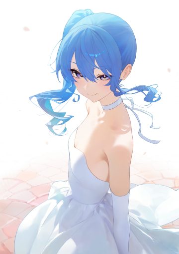 serelith hololive hoshimachi suisei dress no bra