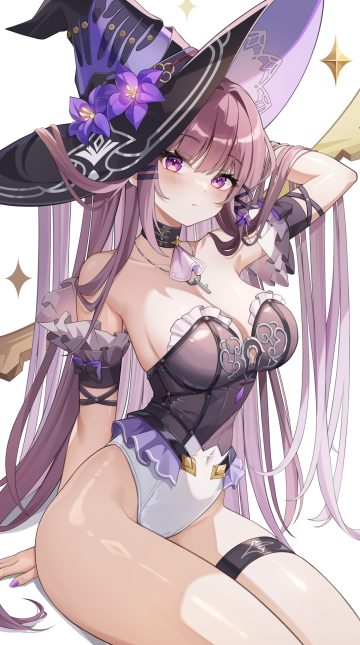 romi (9 romi 7) honkai: star rail herta garter leotard no bra witch