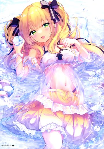fuuna see through wet wet clothes