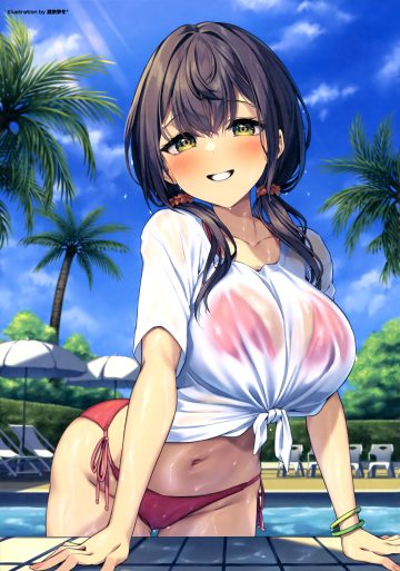 sena chifuyu bikini see through swimsuits wet wet clothes