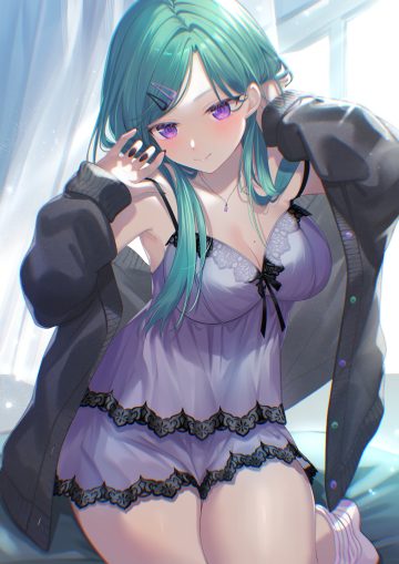 amaimomo vspo! yakumo beni lingerie sweater