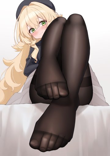 styx blue archive professor niyaniya feet loli pantyhose seifuku skirt lift