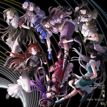 im@ssc kaihatsu team the idolm@ster the idolm@ster shiny colors aketa mikoto mitsumine yuika nanakusa nichika shirase sakuya tanaka mamimi tsukioka kogane yuukoku kiriko disc cover fishnets garter heels megane see through uniform