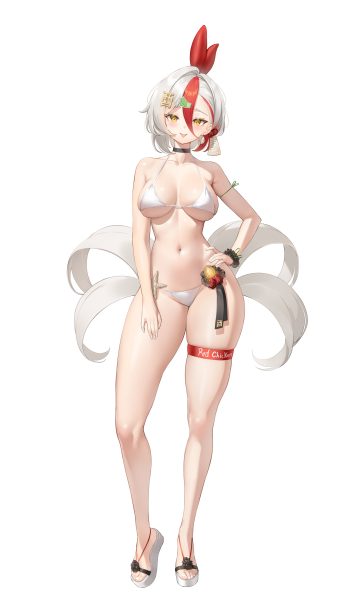 keibeam bikini garter swimsuits tail