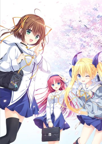 circus takano yuki tanihara natsuki da capo da capo (series) asakura nemu shirakawa kotori yoshino sakura seifuku skirt lift sweater thighhighs