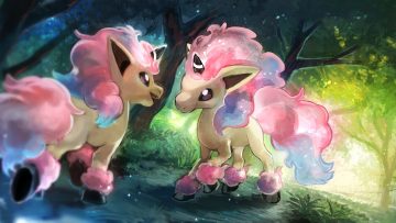 animal day walker1117 forest grass horse no humans pokemon ponyta tree unicorn