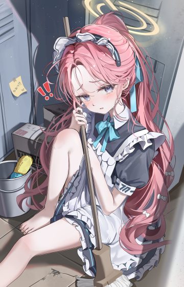 umou (umouawa) blue archive hanaoka yuzu halo maid