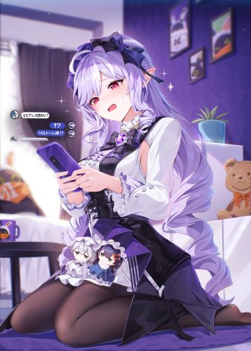 aida noa zenless zone zero belle (zenless zone zero) vivian (zenless zone zero) wise (zenless zone zero) chibi pantyhose pointy ears